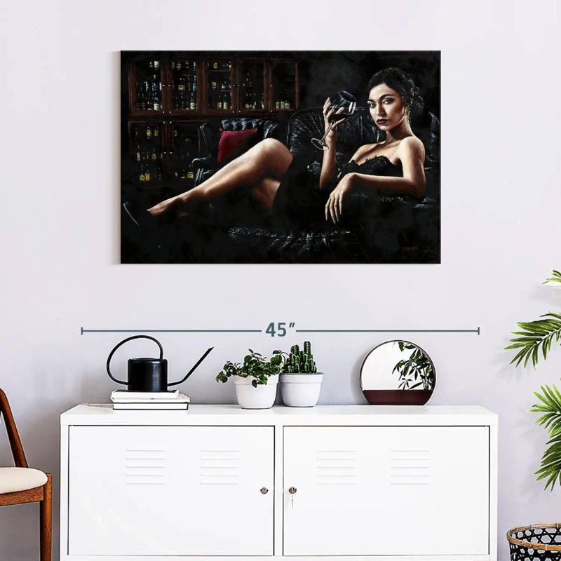 Leisha After Dinner, 24" H x 36" W