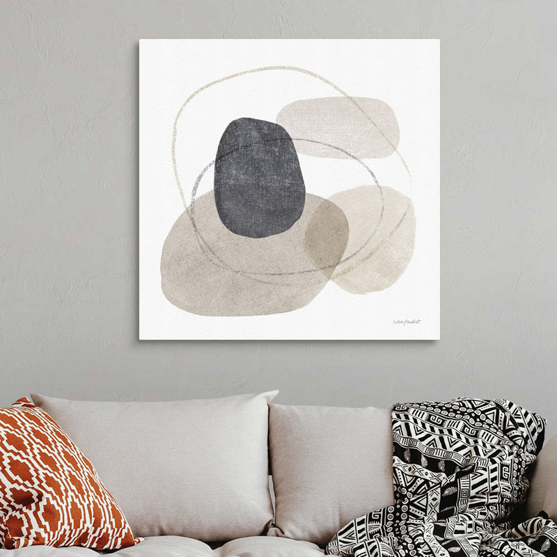 «Think Neutral 10» par Lisa Audit - Peinture sur toile, Toile tendue, H 36 po x l 36 po, Sans cadre