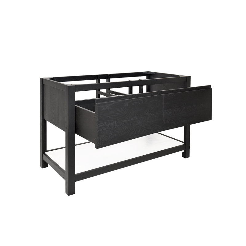 Solace 48" Single Bathroom Vanity Base Only, Midnight Oak/Pearl