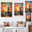 «Coastal Stormy Sunset Lighthouse Breeze I», art mural phares-1803577607-1803577608