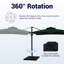 Parasol carré en porte-à-faux 120 po-1075560062