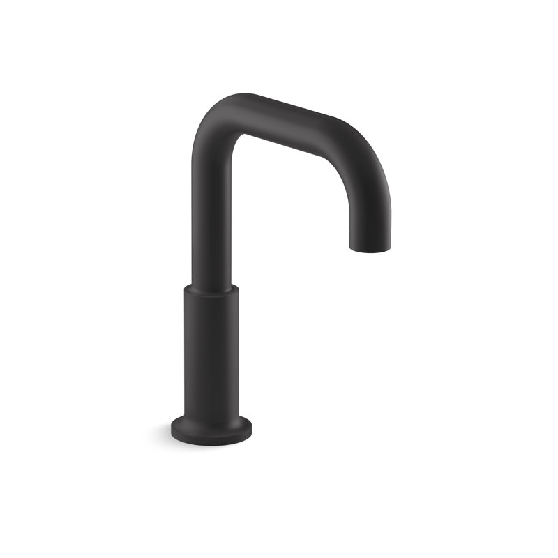 Purist Deck Mount Non Diverter Bath Spout, Matte Black
