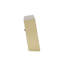 Square Desk Alarm Clock in Brass with Glow-in-the-Dark Hands