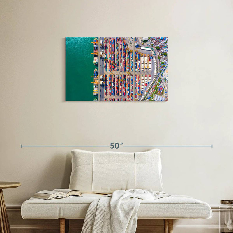 Mehar Container Port, 20" H x 33" W