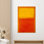 Minimalist Abstract Halloween Glass Wall Art - Printed Canvas Decor,1P BlackFramedCanvas