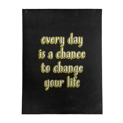 Quotes Chenille Indoor Rug