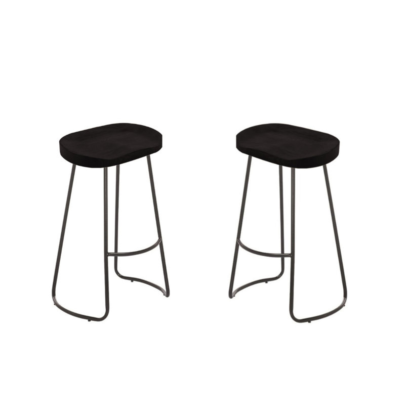 Colet Solid Wood 23.5'' Counter Stool