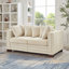 Velvet Upholstered 2+ 3 Seater Sofa-1783736496