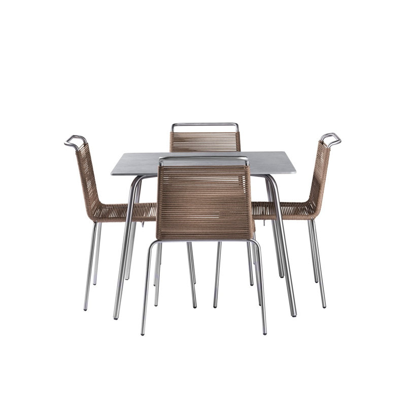 Outdoor Dining Side Chair, Brown