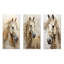 Portrait de cheval sophistiqué - ensemble de 3 décorations murales en métal cheval-246494104