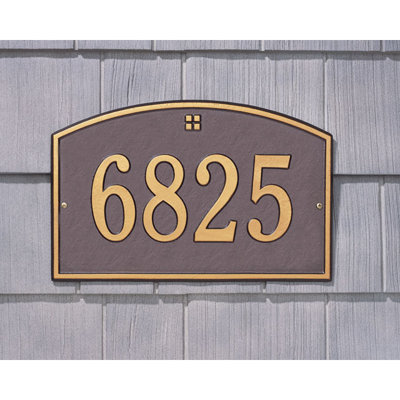 Cape Charles 1-Line Wall Address Plaque
