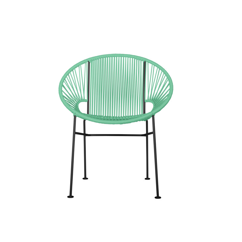 Chaise de salle à manger Concha, Noir, Écume de mer
