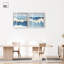 Ensemble de décoration murale « Coastal Serenity Duet » avec cadre-boîte, imprimé bleu et sauge, par Art Remedy, cadre noir, 12 x 12-689473595-689473597