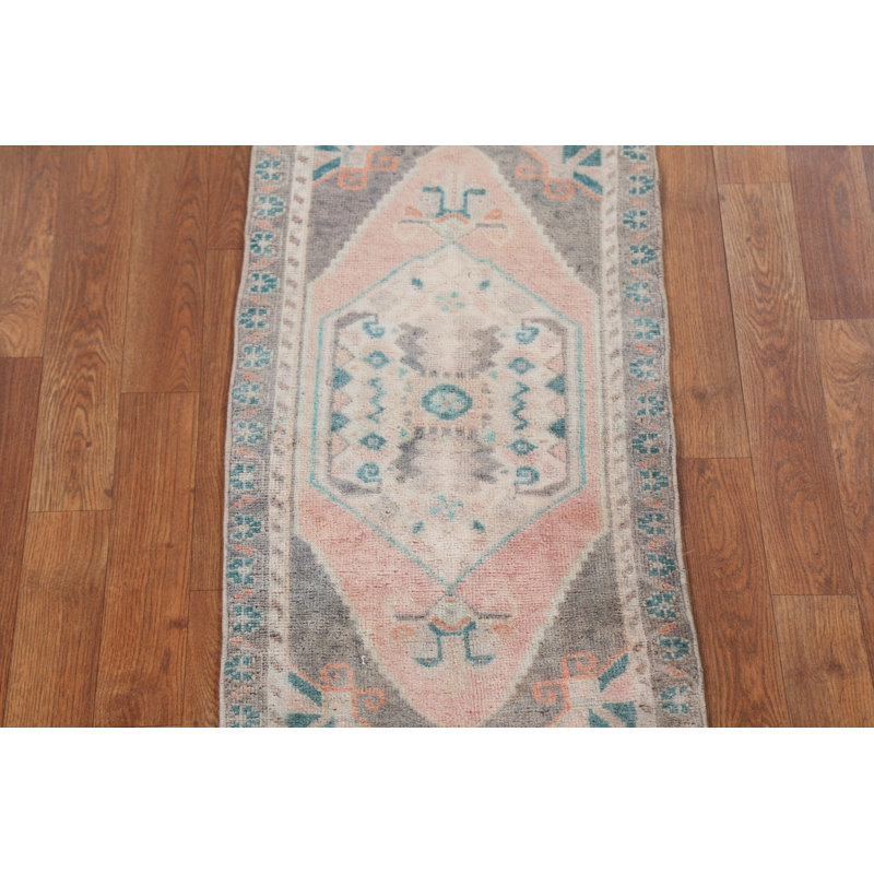 Tapis oriental antique en laine noué à la main 2 x 4