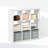 Ebern Designs Cubic Open Back Multipurpose Clothing & Closet Storage Organizer Shelf, 9-Cube, White
