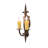 Shield Steel Candle Wall Light