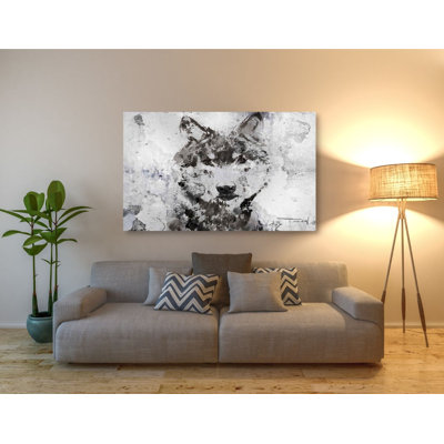 «Rustic Wolf Portrait 3» par Irena Orlov, art mural sur toile