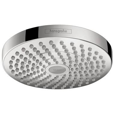 Croma S 180 2-Jet Rain Fixed Shower Head with Select