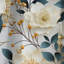 Blanc coquelicots minimaliste floral Elegance III - panneaux de rideaux floraux-95458386