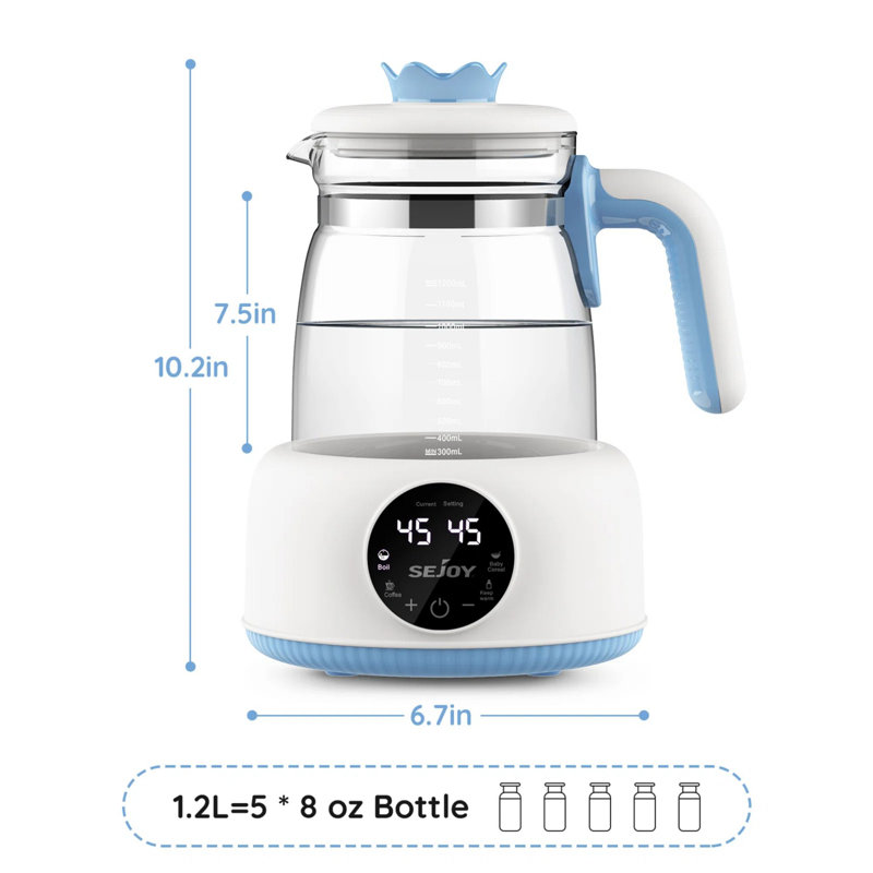 Electric Tea Coffee Kettle, Temperature Control, Warm Water Instant Dispenser for Making Formula