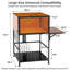 Cabinet graveur laser avec ventilateur d'extraction haute efficacité et panneau latéral pliable pour des espaces de travail sécuritaires et organisés
