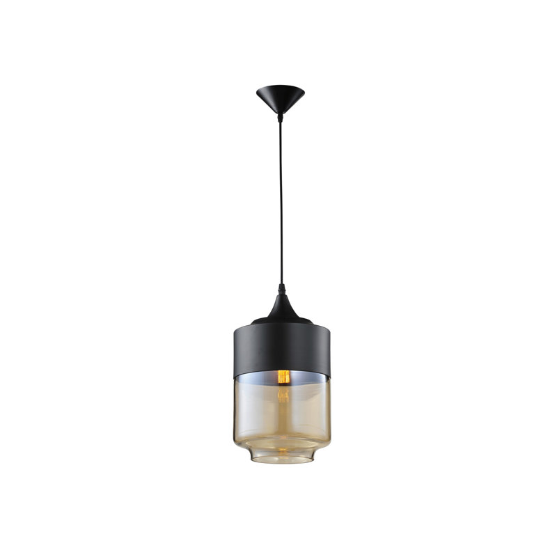Robertson Blvd. 1 - Light Pendant, Black /Bronze