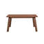 Ensemble de salle à manger 5 pièces moderne et moderne avec finition noyer, table rectangulaire et 4 chaises à oreilles style rétro