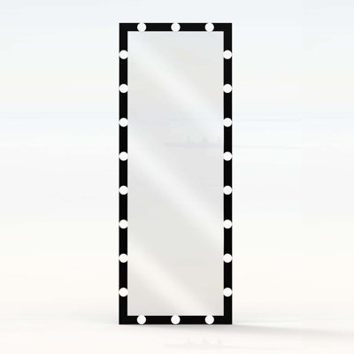 Hollywood Full Length Lighted Vanity Mirror with 3 Color Modes for Dressing Room and Bedroom, Touch Control, 63x24 Inch