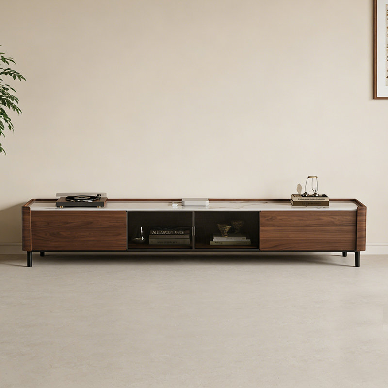 Meuble télé d'inspiration moderne et luxueux, H 17,71 po x L 78,74 po x l 15,74 po