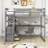 Kids Twin Loft Bed with Drawers-70507704