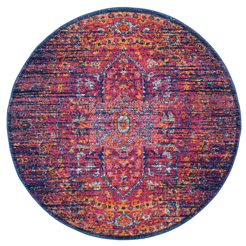 Allard Performance Oriental Rug, Round 5'1"