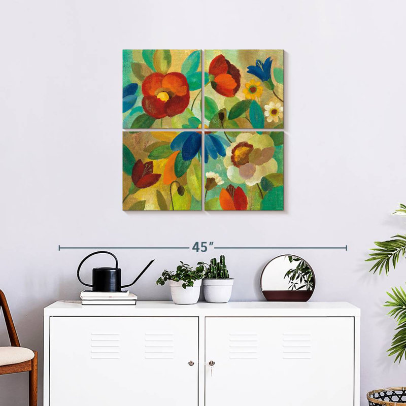 Harnek été floral I, H 26 po x l 26 po