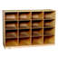 16 Compartment Solid Wood Classroom Cabinet