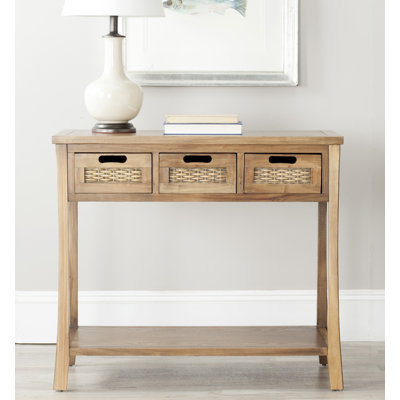 Maura 219.35cm Solid Wood Console Table