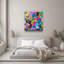 Superbe peinture décorative en verre trempé 23,6 po x 23,6 po | 100% verre trempé, épaisseur: 0,16 pouce | Impression UV pour des couleurs éclatantes | Art mural parfait pour la décoration de la maison ou du bureau, design moderne et élégant-923122940