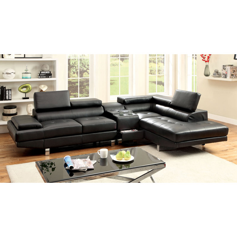 Upholstered L-Shaped Sectional Right Hand Facing