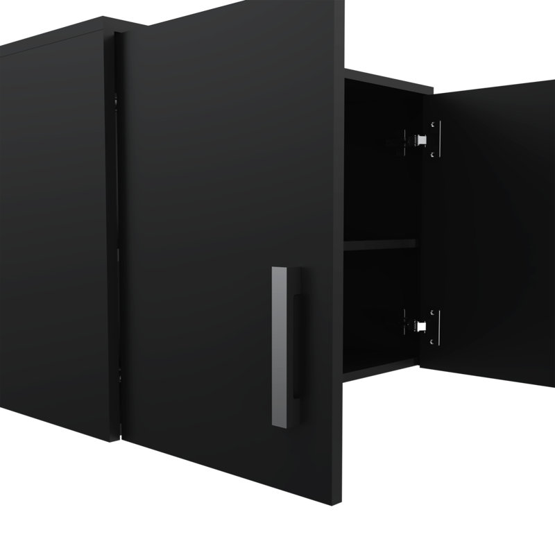 Armoire de rangement murale moderne, 3 tablettes