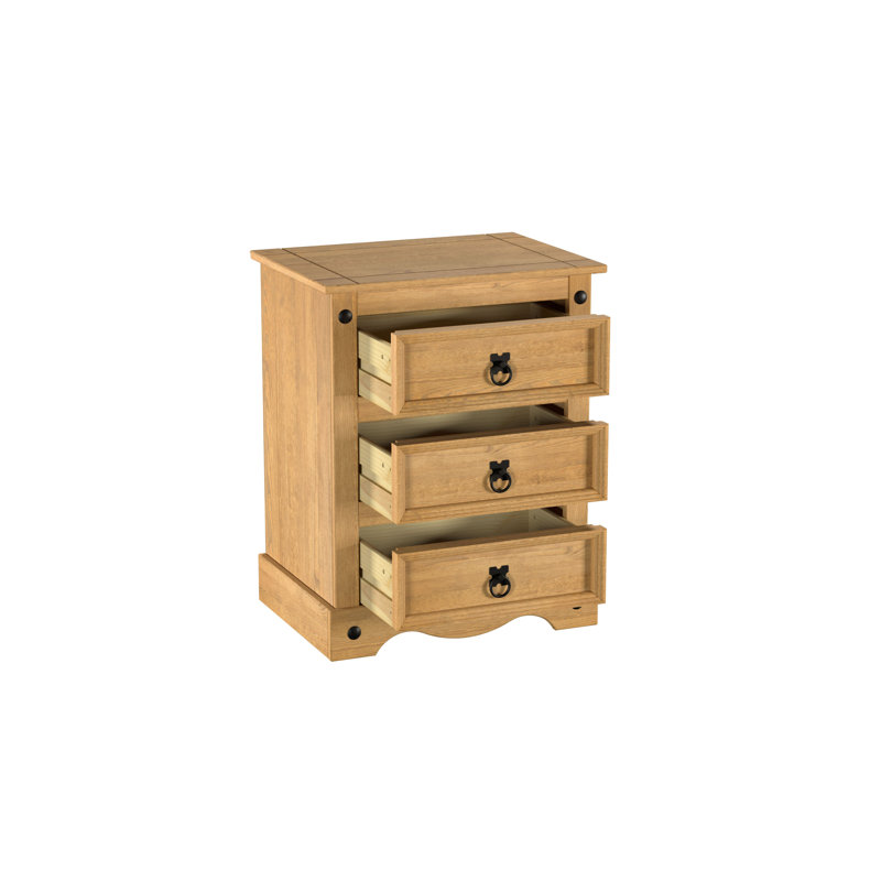 Arthemus Large 3 Drawer Bedside