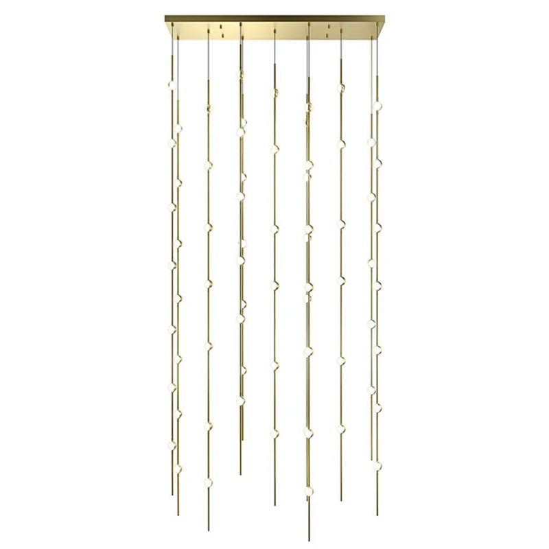 Constellation 69 - Light LED Pendant, 100 V, 3000K, Satin Brass/Clear