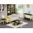 55" Tempered Glass Coffee Table for Living Room Modern Center Table with Stainless Steel Frame,Elegant Rectangular Accent Cocktail Sofa Table for Home Office-576699052-576699042