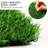 Green Artificial Grass Square Mats, 6 Pack 12"X12" Fake...