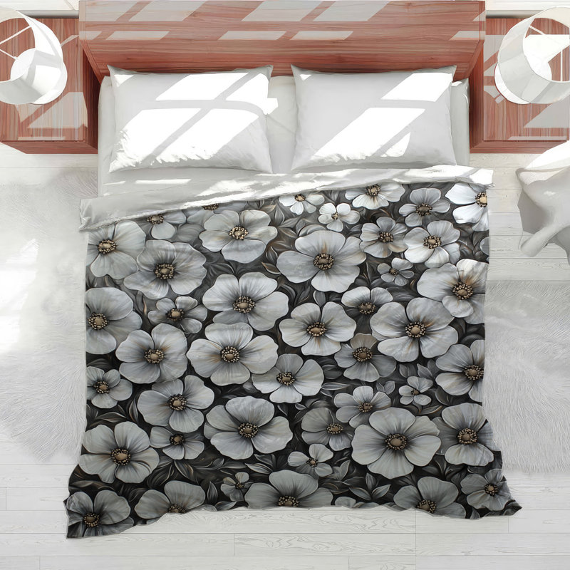 Floral Pattern Bedding Floral Comforter Transitional, Queen Comforter