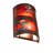 8" Wide Bass & Mallard Right Wall Sconce