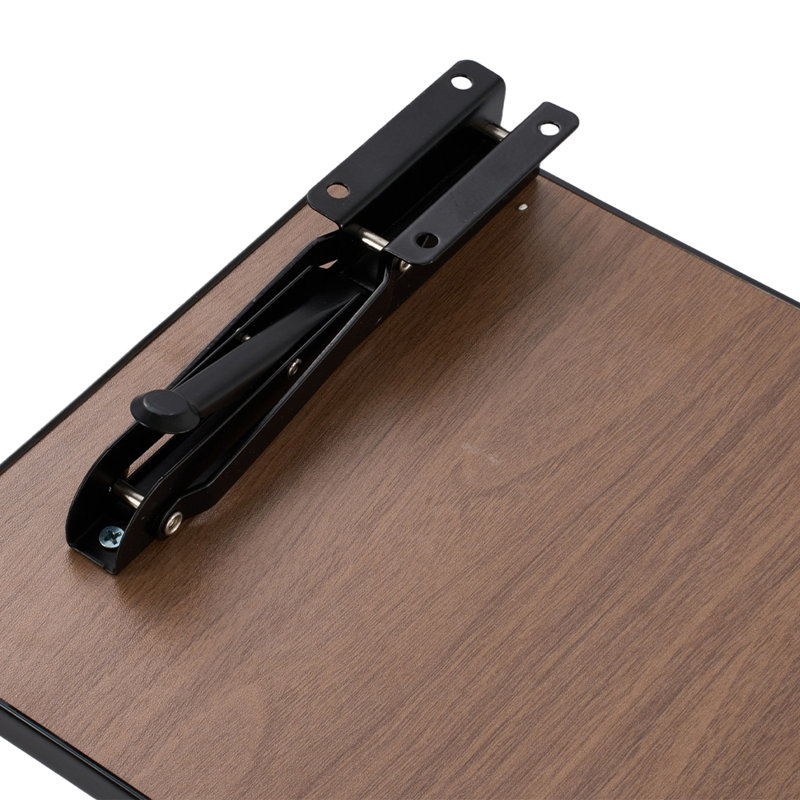 Adjustable Height Foldable Modular Iron Floating Desk, 3cm H x 75cm W x 24cm D, Black