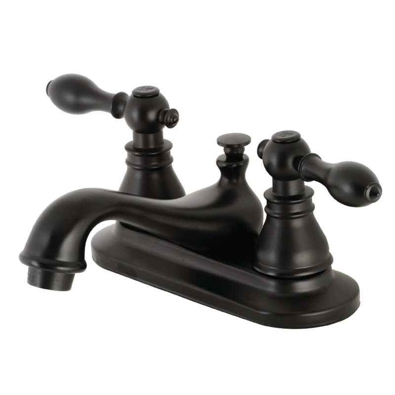 Robinet de salle de bain American Classic, Noir mat
