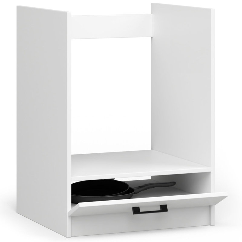 Oven base cabinet in white