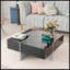 Table basse au design unique avec 4 compartiments de rangement cachés-810369333