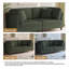 2 Seater Corduroy Sofa-1497992339