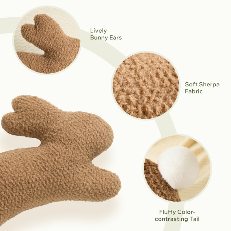 Coussin en polyester Pâques 2024, Beige