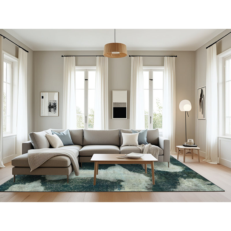 Abstract Indoor Rug, Rectangle 8' x 12'
